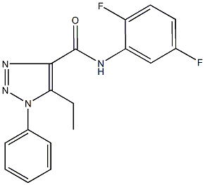 N-(2,5-difluorophenyl)-5-ethyl-1-phenyl-1H-1,2,3-triazole-4-carboxamide Struktur