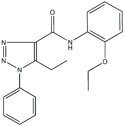 N-(2-ethoxyphenyl)-5-ethyl-1-phenyl-1H-1,2,3-triazole-4-carboxamide Structure