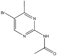 N-(5-bromo-4-methyl-2-pyrimidinyl)acetamide Structure