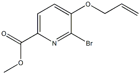 methyl 5-(allyloxy)-6-bromo-2-pyridinecarboxylate Structure