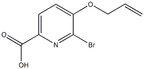 5-(allyloxy)-6-bromo-2-pyridinecarboxylic acid Struktur