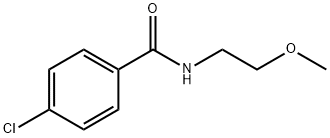 4-chloro-N-(2-methoxyethyl)benzamide 化学構造式