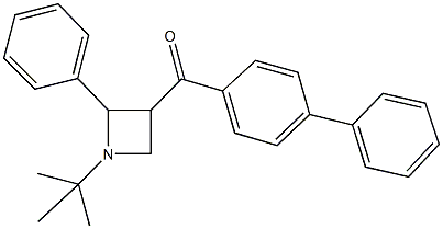 [1,1'-biphenyl]-4-yl(1-tert-butyl-2-phenyl-3-azetidinyl)methanone,103714-56-3,结构式