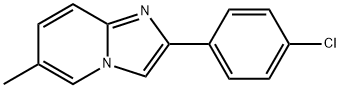 2-(4-氯苯基)-6-甲基咪唑并[1,2-A]吡啶, 103844-28-6, 结构式