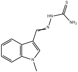 1-methyl-1H-indole-3-carbaldehyde thiosemicarbazone Struktur