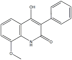 4-hydroxy-8-methoxy-3-phenyl-2(1H)-quinolinone 结构式