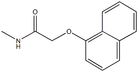 N-methyl-2-(1-naphthyloxy)acetamide Structure