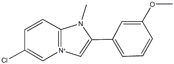 6-chloro-2-(3-methoxyphenyl)-1-methyl-1H-imidazo[1,2-a]pyridin-4-ium,1039801-48-3,结构式