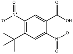 4-tert-butyl-2,5-dinitrobenzoic acid Struktur
