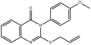 2-(allylsulfanyl)-3-(4-methoxyphenyl)-4(3H)-quinazolinone,1043-05-6,结构式