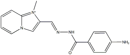 2-[2-(4-aminobenzoyl)carbohydrazonoyl]-1-methylimidazo[1,2-a]pyridin-1-ium,1044255-86-8,结构式