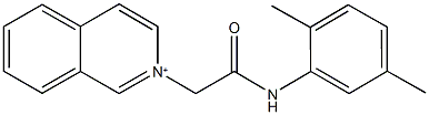 2-[2-(2,5-dimethylanilino)-2-oxoethyl]isoquinolinium 结构式