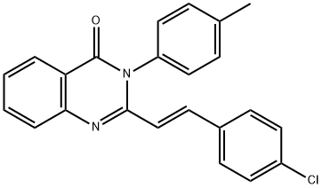 2-[2-(4-chlorophenyl)vinyl]-3-(4-methylphenyl)-4(3H)-quinazolinone,1047648-00-9,结构式