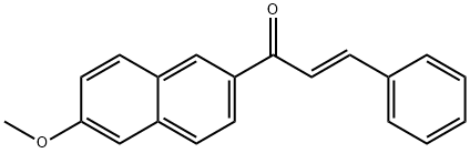 1-(6-METHOXY-2-NAPHTHYL)-3-PHENYL-2-PROPEN-1-ONE, 104765-81-3, 结构式