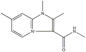 1,2,7-trimethyl-3-[(methylamino)carbonyl]-1H-imidazo[1,2-a]pyridin-4-ium|