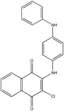 2-(4-anilinoanilino)-3-chloronaphthoquinone Structure