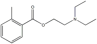 2-(diethylamino)ethyl 2-methylbenzoate 化学構造式