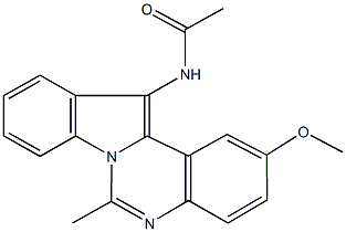 N-(2-methoxy-6-methylindolo[1,2-c]quinazolin-12-yl)acetamide,105221-04-3,结构式