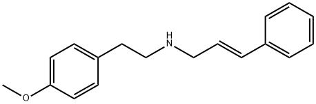 N-cinnamyl-N-[2-(4-methoxyphenyl)ethyl]amine 化学構造式