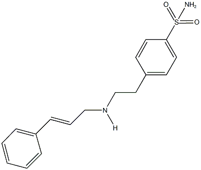 4-[2-(cinnamylamino)ethyl]benzenesulfonamide|