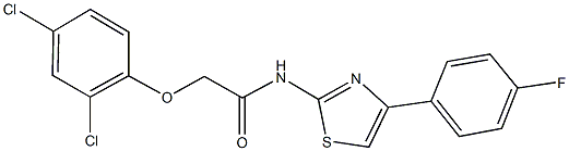 2-(2,4-dichlorophenoxy)-N-[4-(4-fluorophenyl)-1,3-thiazol-2-yl]acetamide Structure