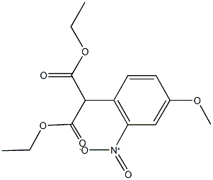 diethyl 2-{2-nitro-4-methoxyphenyl}malonate 结构式