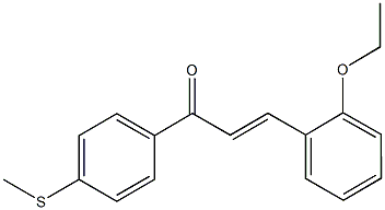 3-(2-ethoxyphenyl)-1-[4-(methylsulfanyl)phenyl]-2-propen-1-one Structure