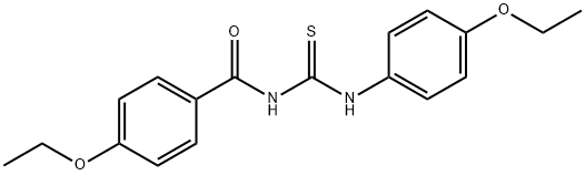 N-(4-ethoxybenzoyl)-N'-(4-ethoxyphenyl)thiourea Struktur