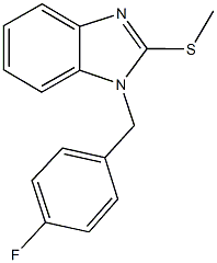 1-(4-fluorobenzyl)-1H-benzimidazol-2-yl methyl sulfide Structure