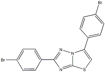 2,6-bis(4-bromophenyl)[1,3]thiazolo[3,2-b][1,2,4]triazole Structure