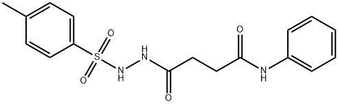 4-{2-[(4-methylphenyl)sulfonyl]hydrazino}-4-oxo-N-phenylbutanamide 结构式