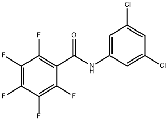 N-(3,5-dichlorophenyl)-2,3,4,5,6-pentafluorobenzamide Struktur