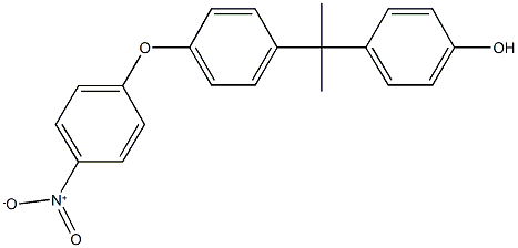 4-[1-(4-{4-nitrophenoxy}phenyl)-1-methylethyl]phenol Struktur