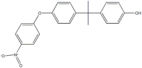 4-[1-(4-{4-nitrophenoxy}phenyl)-1-methylethyl]phenol Structure