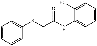 N-(2-hydroxyphenyl)-2-(phenylsulfanyl)acetamide 结构式