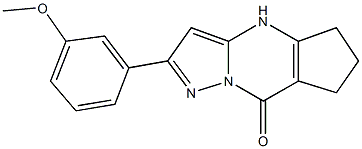 2-(3-methoxyphenyl)-4,5,6,7-tetrahydro-8H-cyclopenta[d]pyrazolo[1,5-a]pyrimidin-8-one Structure