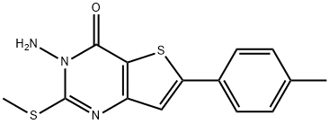 3-amino-6-(4-methylphenyl)-2-(methylsulfanyl)thieno[3,2-d]pyrimidin-4(3H)-one|