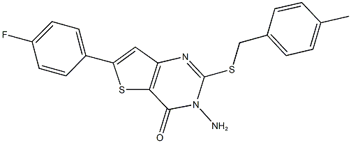 1065090-56-3 3-amino-6-(4-fluorophenyl)-2-[(4-methylbenzyl)sulfanyl]thieno[3,2-d]pyrimidin-4(3H)-one