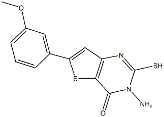 3-amino-6-(3-methoxyphenyl)-2-sulfanylthieno[3,2-d]pyrimidin-4(3H)-one|
