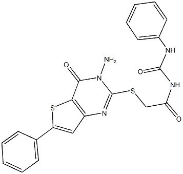 N-{[(3-amino-4-oxo-6-phenyl-3,4-dihydrothieno[3,2-d]pyrimidin-2-yl)sulfanyl]acetyl}-N'-phenylurea|