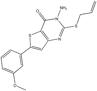 1065090-90-5 2-(allylsulfanyl)-3-amino-6-(3-methoxyphenyl)thieno[3,2-d]pyrimidin-4(3H)-one