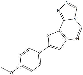 8-(4-methoxyphenyl)thieno[2,3-e][1,2,4]triazolo[4,3-c]pyrimidine Structure