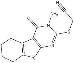 1065098-95-4 [(3-amino-4-oxo-3,4,5,6,7,8-hexahydro[1]benzothieno[2,3-d]pyrimidin-2-yl)sulfanyl]acetonitrile