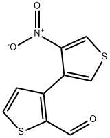 3-nitro-2'-formyl-3',4-bithiophene Structure