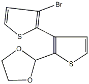 3'-bromo-2-(1,3-dioxolan-2-yl)-2',3-bithiophene Structure