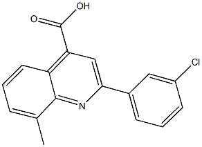 2-(3-chlorophenyl)-8-methyl-4-quinolinecarboxylic acid Structure