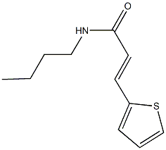 N-butyl-3-(2-thienyl)acrylamide Structure