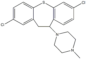 1-(2,7-dichloro-10,11-dihydrodibenzo[b,f]thiepin-10-yl)-4-methylpiperazine Structure