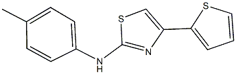 N-(4-methylphenyl)-N-[4-(2-thienyl)-1,3-thiazol-2-yl]amine Structure