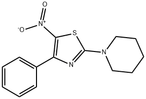 1-{5-nitro-4-phenyl-1,3-thiazol-2-yl}piperidine Structure